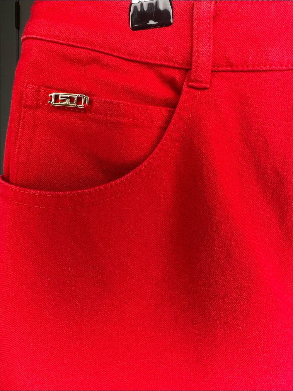 St. John Vibrant Red Trouser Pants Size 2 - Picture 4 of 10